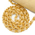 VINTAGE CHANEL MINI SQUARE 17 CHAIN SHOULDER BAG BEIGE CANVAS GOLD HARDWARE 90343405