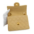 VINTAGE CHANEL MINI SQUARE 17 CHAIN SHOULDER BAG BEIGE CANVAS GOLD HARDWARE 90343405