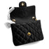 VINTAGE CHANEL MINI SQUARE 17 CHAIN SHOULDER BAG BLACK CAVIAR SKIN GOLD HARDWARE 90322283