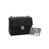 VINTAGE CHANEL MINI SQUARE 17 CHAIN SHOULDER BAG BLACK CAVIAR SKIN GOLD HARDWARE 90335587