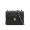 VINTAGE CHANEL MINI SQUARE 17 CHAIN SHOULDER BAG BLACK CAVIAR SKIN GOLD HARDWARE 90335587