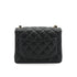 VINTAGE CHANEL MINI SQUARE 17 CHAIN SHOULDER BAG BLACK CAVIAR SKIN GOLD HARDWARE 90335587