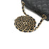 VINTAGE CHANEL MINI SQUARE 17 CHAIN SHOULDER BAG BLACK CAVIAR SKIN GOLD HARDWARE 90335587