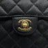 VINTAGE CHANEL MINI SQUARE 17 CHAIN SHOULDER BAG BLACK CAVIAR SKIN GOLD HARDWARE 90328928
