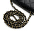 VINTAGE CHANEL MINI SQUARE 17 CHAIN SHOULDER BAG BLACK CAVIAR SKIN GOLD HARDWARE 90328928