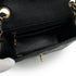 VINTAGE CHANEL MINI SQUARE 17 CHAIN SHOULDER BAG BLACK CAVIAR SKIN GOLD HARDWARE 90328928