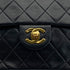 VINTAGE CHANEL MINI SQUARE 17 CHAIN SHOULDER BAG BLACK LAMB SKIN 90324819