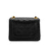 VINTAGE CHANEL MINI SQUARE 17 CHAIN SHOULDER BAG BLACK LAMB SKIN GOLD HARDWARE 90327281