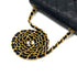 VINTAGE CHANEL MINI SQUARE 17 CHAIN SHOULDER BAG BLACK LAMB SKIN GOLD HARDWARE 90327281