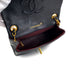 VINTAGE CHANEL MINI SQUARE 17 CHAIN SHOULDER BAG BLACK LAMB SKIN GOLD HARDWARE 90327281