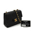 VINTAGE CHANEL MINI SQUARE 17 CHAIN SHOULDER BAG BLACK LAMB SKIN GOLD HARDWARE 90335483