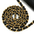VINTAGE CHANEL MINI SQUARE 17 CHAIN SHOULDER BAG BLACK LAMB SKIN GOLD HARDWARE 90335483