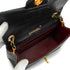 VINTAGE CHANEL MINI SQUARE 17 CHAIN SHOULDER BAG BLACK LAMB SKIN GOLD HARDWARE 90335483
