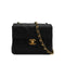 VINTAGE CHANEL MINI SQUARE 17 CHAIN SHOULDER BAG BLACK LAMB SKIN GOLD HARDWARE 90340165