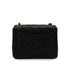 VINTAGE CHANEL MINI SQUARE 17 CHAIN SHOULDER BAG BLACK LAMB SKIN GOLD HARDWARE 90340165