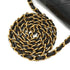 VINTAGE CHANEL MINI SQUARE 17 CHAIN SHOULDER BAG BLACK LAMB SKIN GOLD HARDWARE 90340165