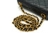 VINTAGE CHANEL MINI SQUARE 17 CHAIN SHOULDER BAG BLACK LAMB SKIN GOLD HARDWARE 90341914