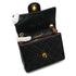 VINTAGE CHANEL MINI SQUARE 17 CHAIN SHOULDER BAG BLACK LAMB SKIN GOLD HARDWARE 90342579