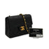 VINTAGE CHANEL MINI SQUARE 17 CHAIN SHOULDER BAG BLACK LAMB SKIN GOLD HARDWARE 90343923