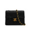 VINTAGE CHANEL MINI SQUARE 17 CHAIN SHOULDER BAG BLACK LAMB SKIN GOLD HARDWARE 90343923