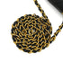 VINTAGE CHANEL MINI SQUARE 17 CHAIN SHOULDER BAG BLACK LAMB SKIN GOLD HARDWARE 90343923