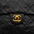 VINTAGE CHANEL MINI SQUARE 17 CHAIN SHOULDER BAG BLACK LAMB SKIN GOLD HARDWARE 90343969