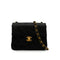 VINTAGE CHANEL MINI SQUARE 17 CHAIN SHOULDER BAG BLACK LAMB SKIN GOLD HARDWARE 90344447