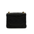 VINTAGE CHANEL MINI SQUARE 17 CHAIN SHOULDER BAG BLACK LAMB SKIN GOLD HARDWARE 90344447