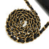 VINTAGE CHANEL MINI SQUARE 17 CHAIN SHOULDER BAG BLACK LAMB SKIN GOLD HARDWARE 90350364