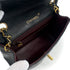 VINTAGE CHANEL MINI SQUARE 17 CHAIN SHOULDER BAG BLACK LAMB SKIN GOLD HARDWARE 90319942