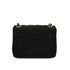 VINTAGE CHANEL MINI SQUARE 17 CHAIN SHOULDER BAG BLACK SUEDE GOLD HARDWARE 90326733