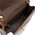 VINTAGE CHANEL MINI SQUARE 17 CHAIN SHOULDER BAG BROWN LIZARD GOLD HARDWARE 90327395