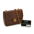 VINTAGE CHANEL MINI SQUARE 17 CHAIN SHOULDER BAG BROWN LIZARD GOLD HARDWARE 90327395