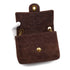 VINTAGE CHANEL MINI SQUARE 17 CHAIN SHOULDER BAG BROWN SUEDE GOLD HARDWARE 90326852