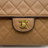 VINTAGE CHANEL MINI SQUARE 17 CHAIN SHOULDER BAG CAMEL BROWN LAMB SKIN GOLD HARDWARE 90329019