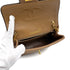 VINTAGE CHANEL MINI SQUARE 17 CHAIN SHOULDER BAG CAMEL BROWN LAMB SKIN GOLD HARDWARE 90329019