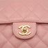 VINTAGE CHANEL MINI SQUARE 17 CHAIN SHOULDER BAG PINK CAVIR SKIN GOLD HARDWARE 90346104