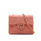 VINTAGE CHANEL MINI SQUARE 17 CHAIN SHOULDER BAG PINK LAMB SKIN GOLD HARDWARE 90346147
