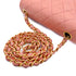 VINTAGE CHANEL MINI SQUARE 17 CHAIN SHOULDER BAG PINK LAMB SKIN GOLD HARDWARE 90346147