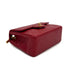 VINTAGE CHANEL MINI SQUARE 17 CHAIN SHOULDER BAG RED LAMB SKIN GOLD HARDWARE 90307916
