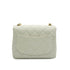 VINTAGE CHANEL MINI SQUARE 17 CHAIN SHOULDER BAG WHITE CAVIAR SKIN GOLD HARDWARE 90337662