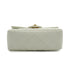 VINTAGE CHANEL MINI SQUARE 17 CHAIN SHOULDER BAG WHITE CAVIAR SKIN GOLD HARDWARE 90337662