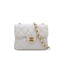 VINTAGE CHANEL MINI SQUARE 17 CHAIN SHOULDER BAG WHITE CAVIAR SKIN GOLD HARDWARE 90339873