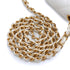 VINTAGE CHANEL MINI SQUARE 17 CHAIN SHOULDER BAG WHITE CAVIAR SKIN GOLD HARDWARE 90339873