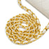 VINTAGE CHANEL MINI SQUARE 17 CHAIN SHOULDER BAG WHITE LAMB SKIN GOLD HARDWARE 90332914