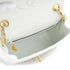 VINTAGE CHANEL MINI SQUARE 17 CHAIN SHOULDER BAG WHITE LAMB SKIN GOLD HARDWARE 90332572