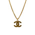 VINTAGE CHANEL NECKLACE BIG COCOMARK GOLD ACCESSORY 29 90327997