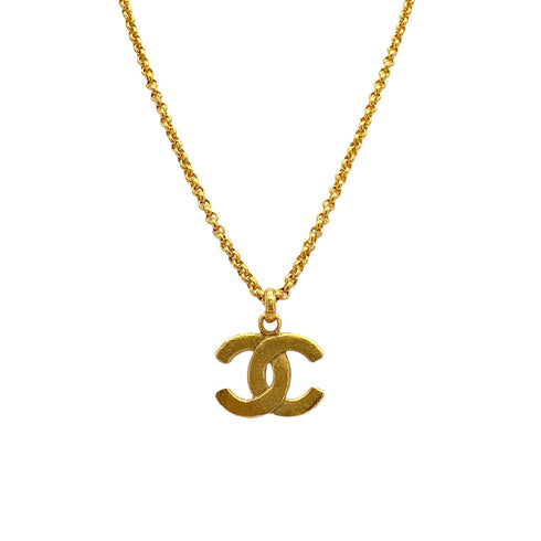 VINTAGE CHANEL NECKLACE COCOMARK GOLD ACCESSORY 29 90314783