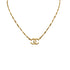 VINTAGE CHANEL NECKLACE COCOMARK GOLD ACCESSORY 90324100