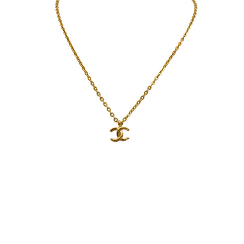 VINTAGE CHANEL NECKLACE COCOMARK GOLD ACCESSORY 90338898